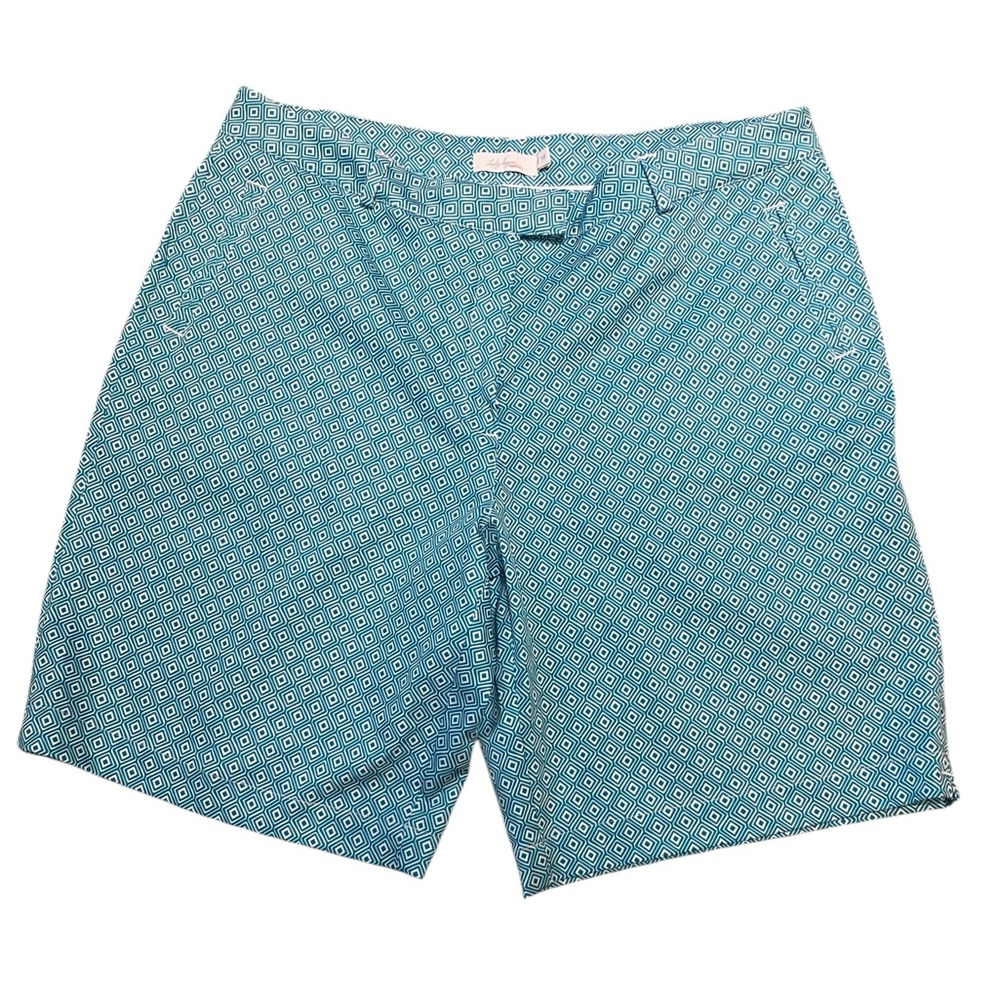 Lady Hagen Teal Patterned Golf/ Pickleball Shorts- Size 16